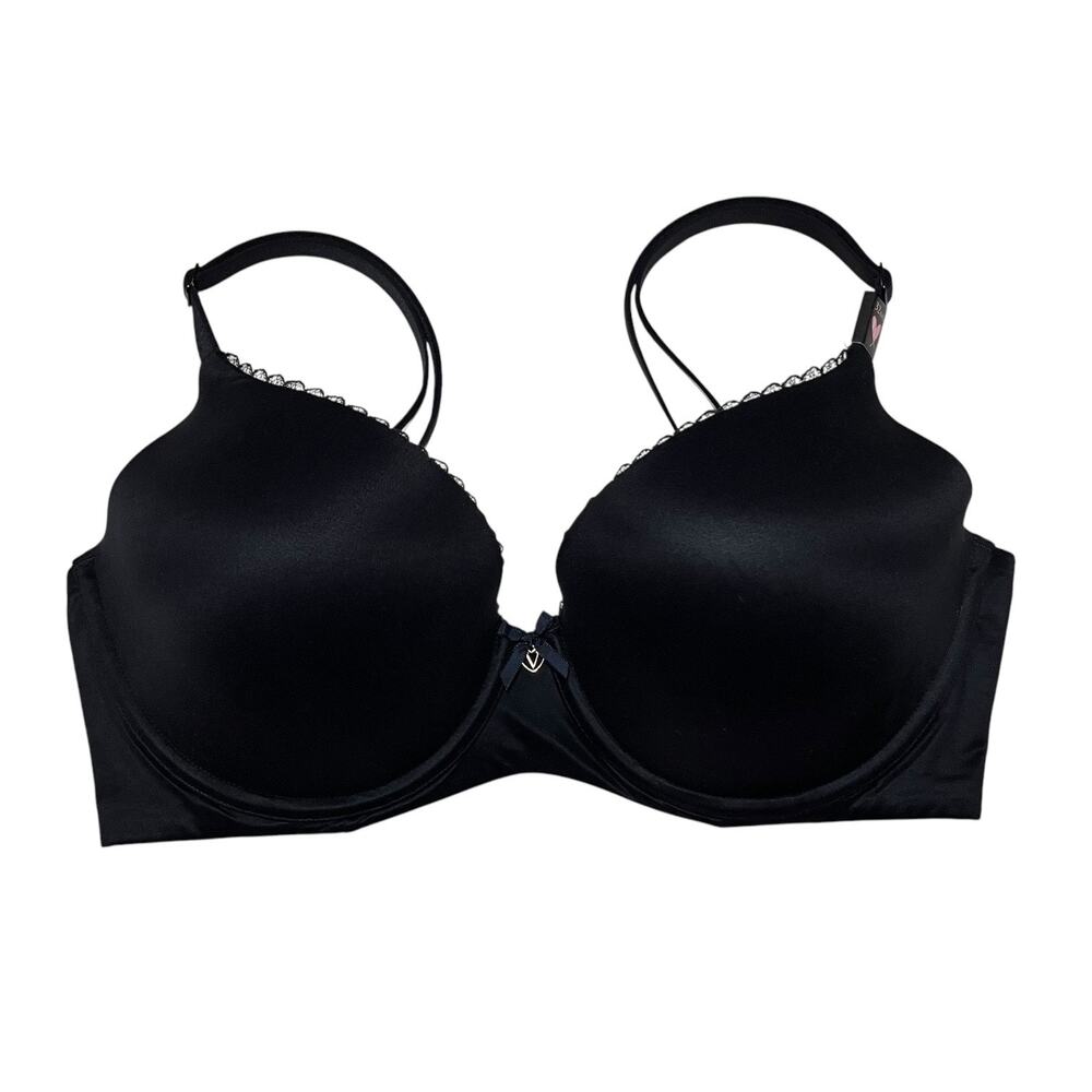 Victoria's Secret Body By Victoria Lined Demi Lace Trim Smooth Bra Size 32DD